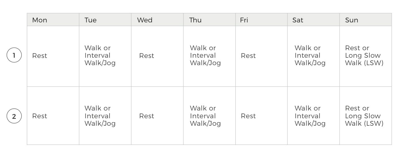 two week training calendar example two week training calendar example